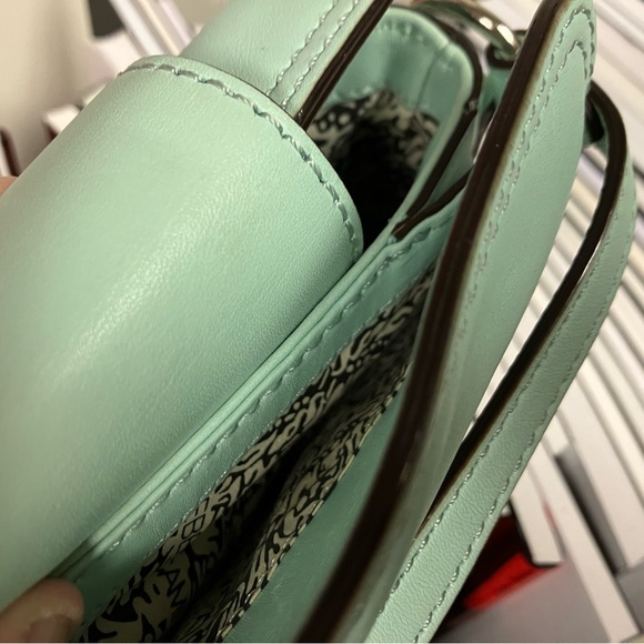 Rebecca Minkoff Mini Box Crossbody Bag in mint/ aqua - Picture 7 of 8